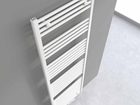 2 x h1800xb600 handdoekradiator mat wit - linteo - afbeelding 2 van  3