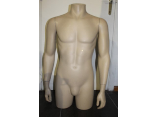 2 x half body man mannequin - afbeelding 2 van  2