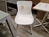 2 x hartman sophie element stoel kleur royal wit met poten wit - afbeelding 2 van  5
