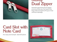 2 x holiday spirit christmas tree opbergtas (groen) - afbeelding 3 van  3