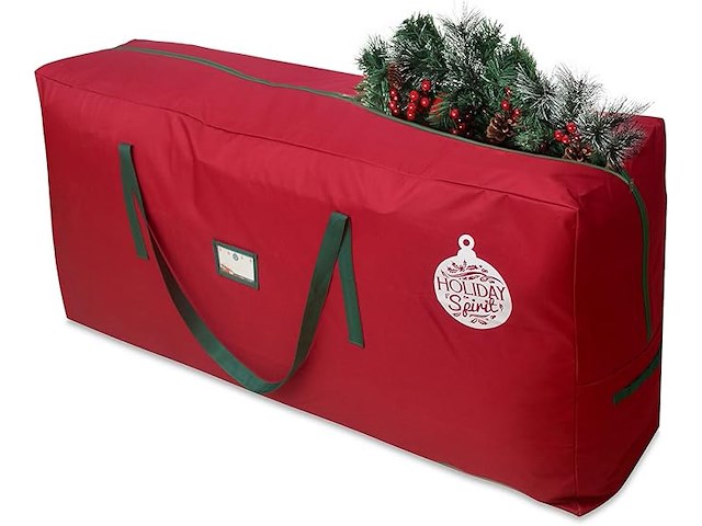 2 x holiday spirit christmas tree opbergtas (rood) - afbeelding 1 van  4