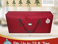 2 x holiday spirit christmas tree opbergtas (rood) - afbeelding 2 van  4
