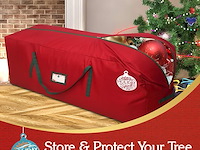 2 x holiday spirit christmas tree opbergtas (rood) - afbeelding 3 van  4