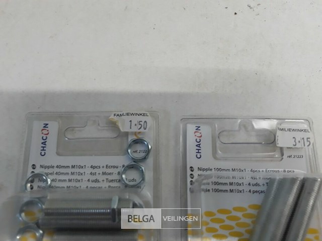 2 x holle fittingsbuis met moer m10 2 assorti - afbeelding 3 van  3