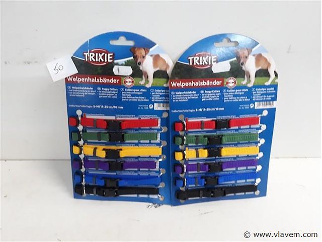 2 x hondenhalsband 17-25 cm 6 stuks - afbeelding 1 van  2