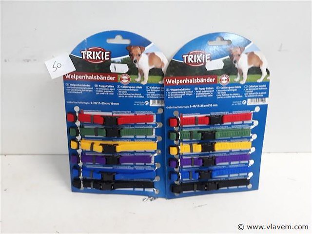 2 x hondenhalsband 17-25 cm 6 stuks - afbeelding 1 van  2