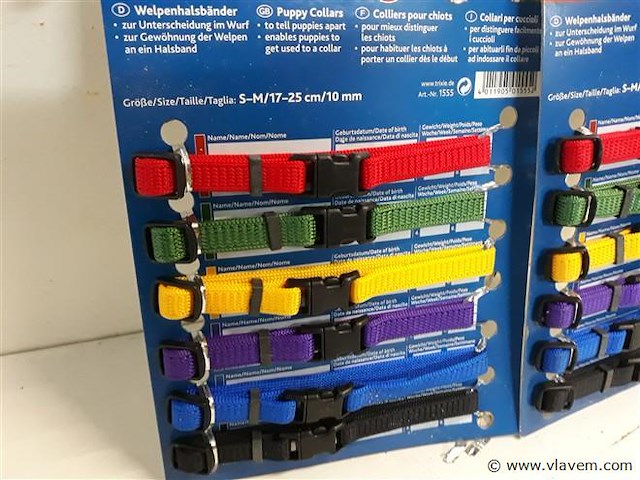 2 x hondenhalsband 17-25 cm 6 stuks - afbeelding 2 van  2