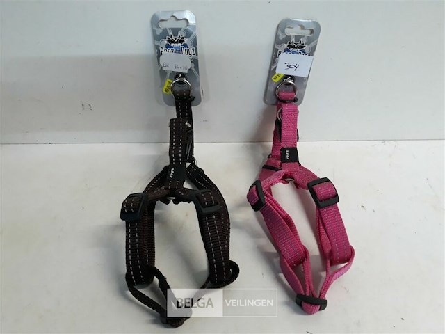2 x hondenharnas 27-38 cm rogz met fluo strips - afbeelding 2 van  3