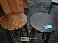 2 x houten barkruk - afbeelding 2 van  4