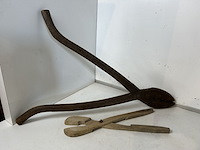 2 x houten tang - afbeelding 1 van  2