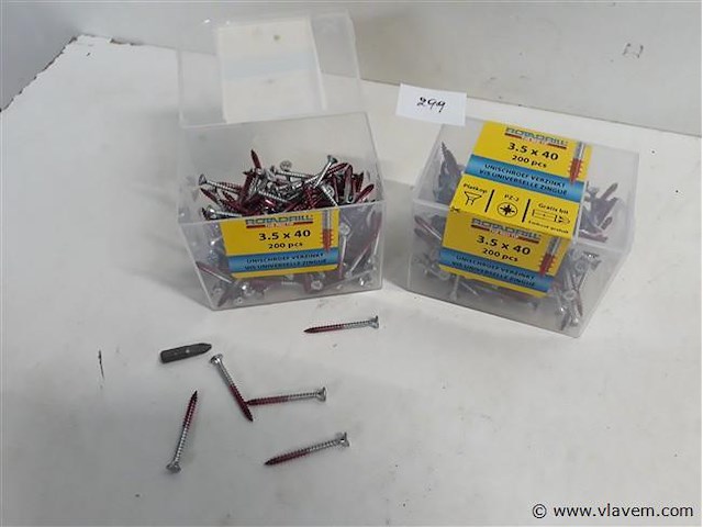 2 x houtschroeven 3,5x40mm 200 stuks - afbeelding 1 van  2