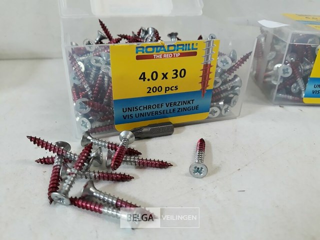 2 x houtschroeven 4x30mm 200 stuks - afbeelding 3 van  3