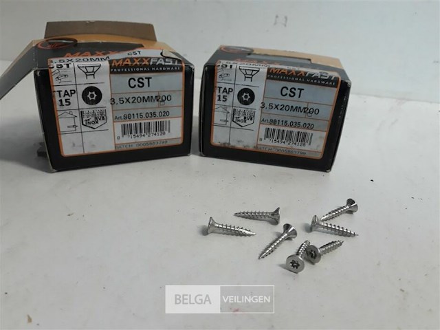 2 x houtschroeven inox 3,5x20mm 200 stuks - afbeelding 2 van  3