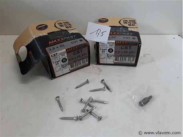 2 x houtschroeven inox 3,5x25mm 200 stuks - afbeelding 1 van  2