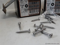 2 x houtschroeven inox 3,5x25mm 200 stuks - afbeelding 2 van  2