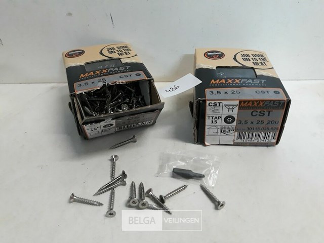 2 x houtschroeven inox 3,5x25mm 200 stuks - afbeelding 1 van  3