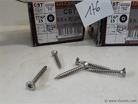 2 x houtschroeven inox 3,5x30mm 200 stuks - afbeelding 2 van  2