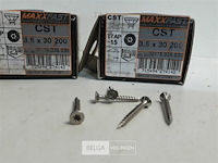 2 x houtschroeven inox 3,5x30mm 200 stuks - afbeelding 3 van  3