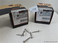 2 x houtschroeven inox 4x30mm 200 stuks - afbeelding 1 van  2