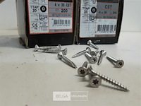 2 x houtschroeven inox 4x30mm 200 stuks - afbeelding 3 van  3