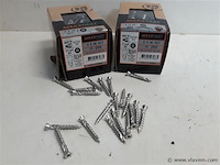 2 x houtschroeven terrasschroeven inox 5x40mm 200 stuks - afbeelding 1 van  2