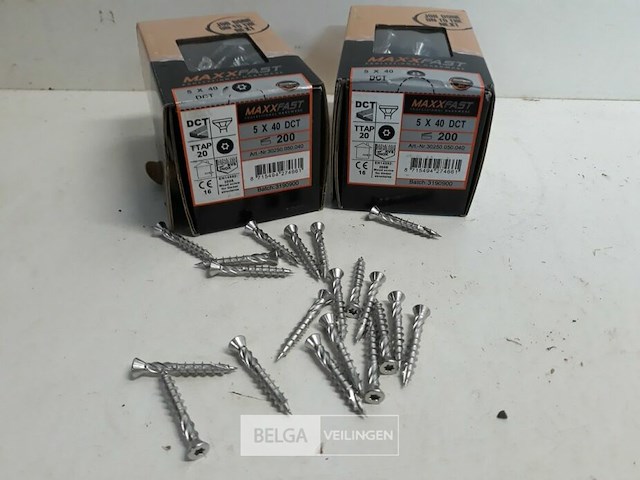 2 x houtschroeven terrasschroeven inox 5x40mm 200 stuks - afbeelding 2 van  3