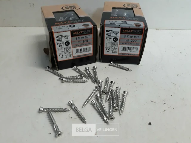 2 x houtschroeven terrasschroeven inox 5x40mm 200 stuks - afbeelding 2 van  3