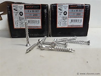 2 x houtschroeven terrasschroeven inox 5x50mm 200 stuks - afbeelding 2 van  2