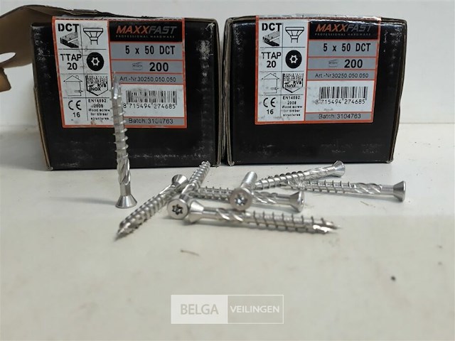 2 x houtschroeven terrasschroeven inox 5x50mm 200 stuks - afbeelding 3 van  3