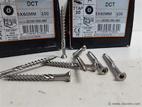 2 x houtschroeven terrasschroeven inox 5x60mm 100 stuks - afbeelding 2 van  2