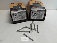 2 x houtschroeven terrasschroeven inox 5x60mm 100 stuks - afbeelding 2 van  3