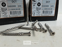 2 x houtschroeven terrasschroeven inox 5x60mm 100 stuks - afbeelding 3 van  3