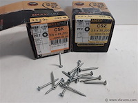 2 x houtschroeven wit verzinkt 3,5x35mm 200 stuks - afbeelding 1 van  2