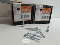 2 x houtschroeven wit verzinkt 4x40mm 200 stuks - afbeelding 3 van  3