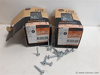 2 x houtschroeven wit verzinkt 5x30mm 200 stuks - afbeelding 1 van  2