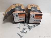 2 x houtschroeven wit verzinkt 5x30mm 200 stuks - afbeelding 1 van  2