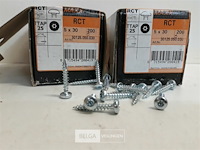 2 x houtschroeven wit verzinkt 5x30mm 200 stuks - afbeelding 3 van  3