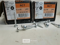 2 x houtschroeven wit verzinkt 5x40mm 200 stuks - afbeelding 3 van  3