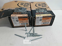 2 x houtschroeven wit verzinkt 5x60mm 200 stuks - afbeelding 1 van  3