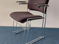 2 x howe 40/4 design vergaderstoel by david rowland (blauw/grijs) - afbeelding 5 van  7