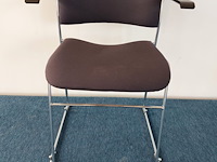 2 x howe 40/4 design vergaderstoel by david rowland (blauw/grijs) - afbeelding 7 van  7