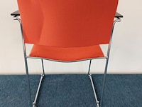 2 x howe 40/4 design vergaderstoel by david rowland (rood) - afbeelding 7 van  7