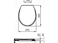 2 x ideal standard eurovit closetzitting antibacterieel wit (nr. 15-26) - afbeelding 2 van  2