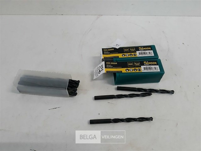 2 x ijzerboor 8,0 mm 10 stuks - afbeelding 2 van  3