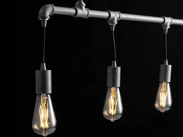 2 x industriële retro hanglamp 4 lichts - afbeelding 3 van  9