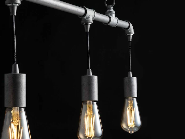 2 x industriële retro hanglamp 4 lichts - afbeelding 7 van  9