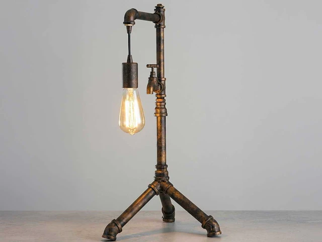 2 x industriële retro tafellamp - afbeelding 7 van  8