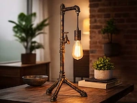 2 x industriële retro tafellamp - afbeelding 1 van  6