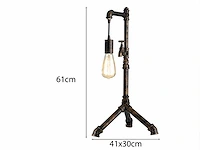 2 x industriële retro tafellamp - afbeelding 5 van  8