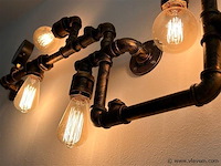 2 x industriële retro wandlamp 3 + 5 lichts - afbeelding 7 van  7